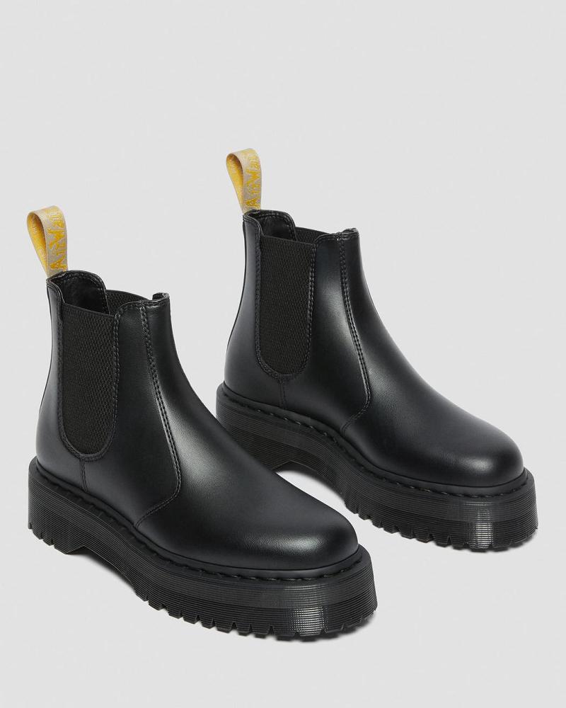 Dr Martens Vegan 2976 Felix Platform Enkellaars Heren Zwart | NL 346TCE